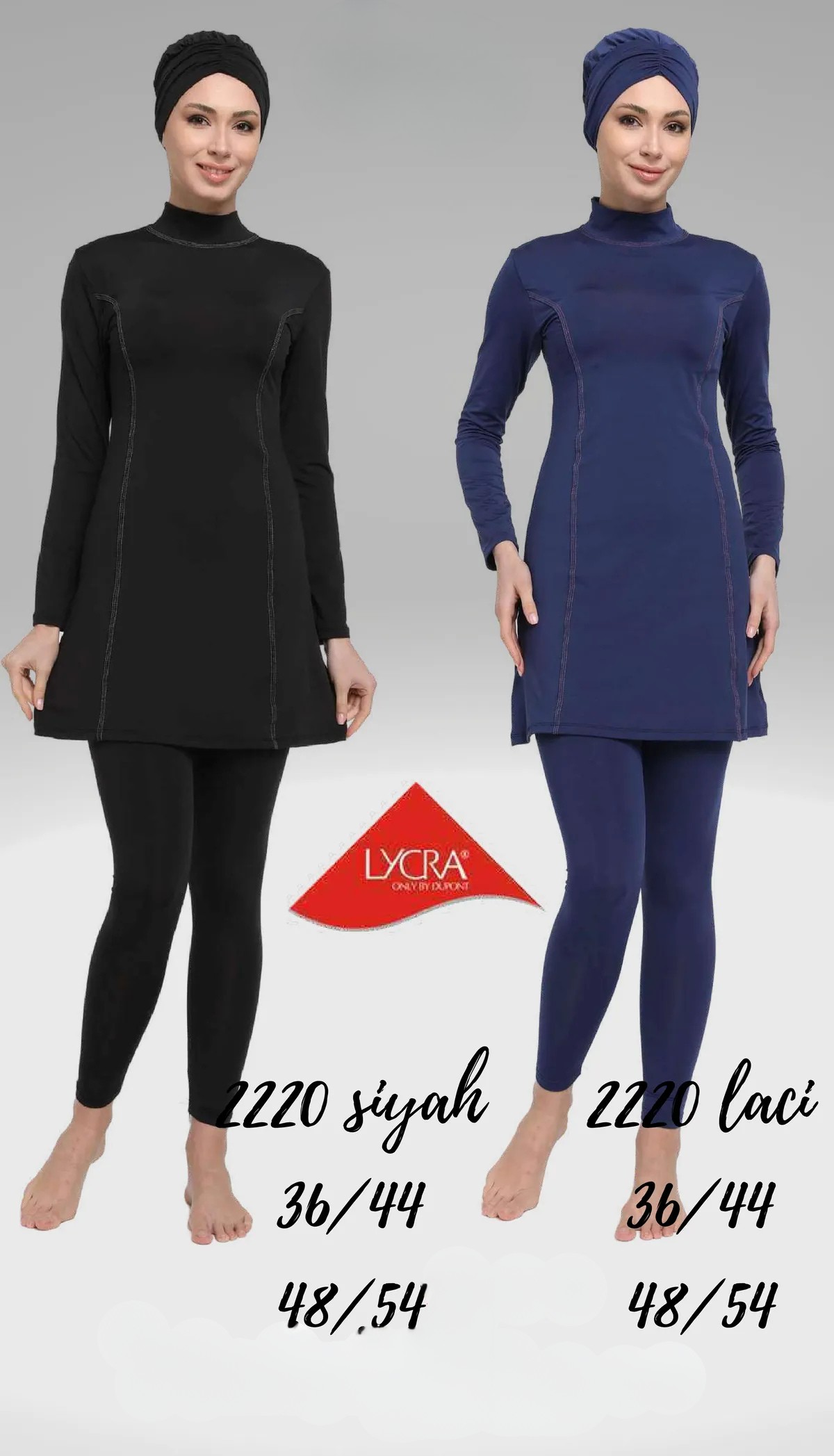 Bodrum Burkini Nawy Blue